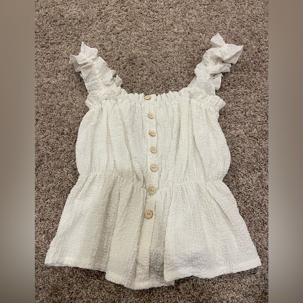 ILLA ILLA cream colored tank top XS!
